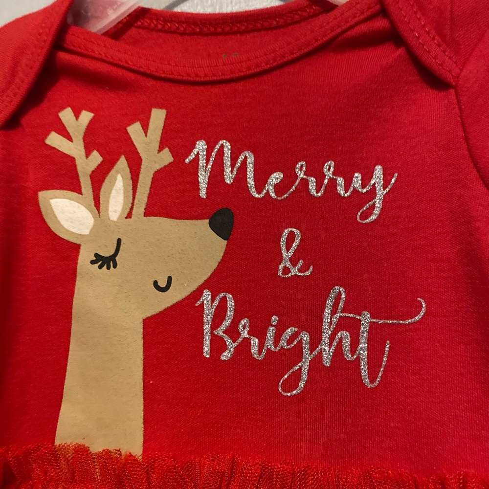 Festive holiday Onesie Tutu for baby!
